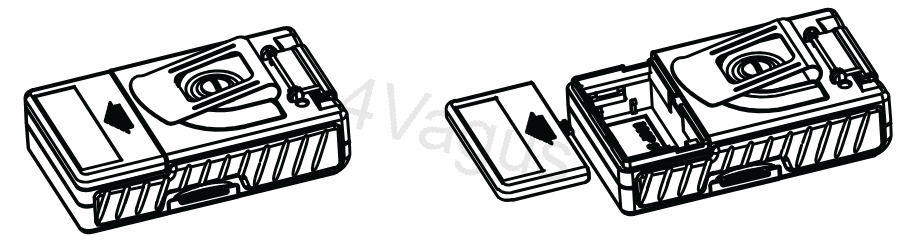 Schemat wkładania baterii