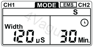 Wyświetlacz LCD dla trybu EMS S