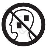 Zakaz stymulacji na głowie, twarzy, oczach