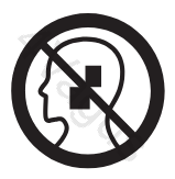 Symbol zakazu stymulacji głowy