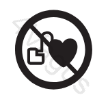 Symbol zakazu używania z rozrusznikiem